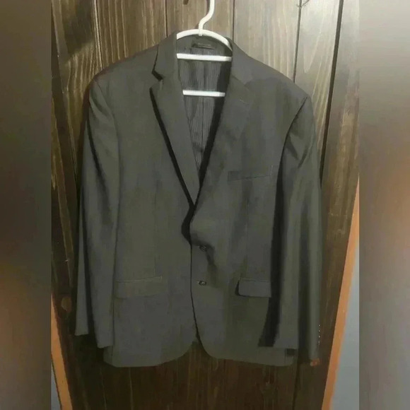 Calvin Klein Men's 100% Wool Black Suit Jacket Slim Fit Size 46L - Picture 4 of 8